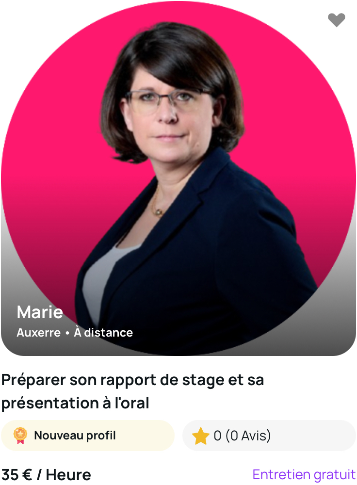 Marie, formatrice sur Eddwin, propose de vous accompagner sur Auxerre ou à distance sur des formations telles que le management, la gestion du temps, la gestion de crise et bien d'autres