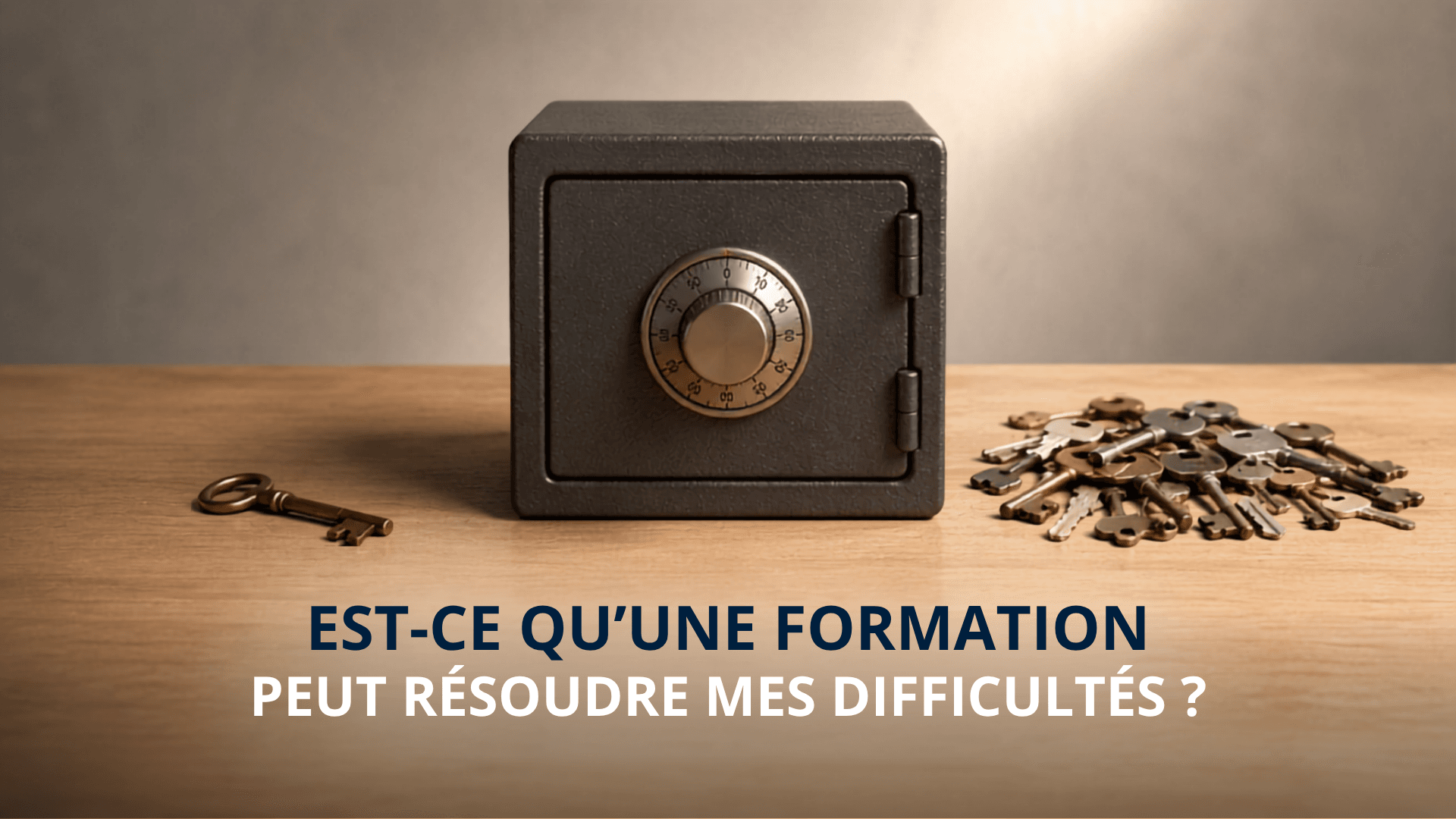 Une formation peut résoudre mes difficultés